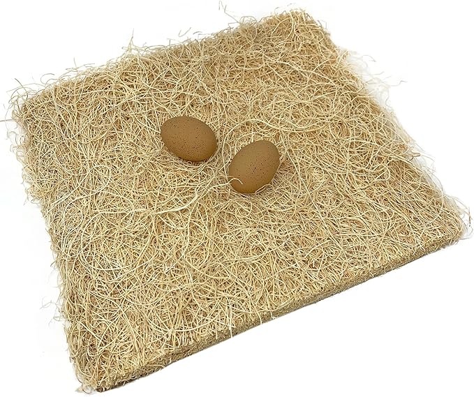 Nest Pads for Chicken Nesting Boxes - 13 x 13 Pads Made in USA from Sustainably Sourced Aspen Excelsior (10 Pack)