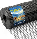 Black 1 inch Hardware Cloth 48in x 100ft 16 Gauge Black Coated Welded Wire Fence Vinyl Metal Wire Mesh for Chicken Coop Barrier, Rabbit Snake Fences, Poultry Enclosures