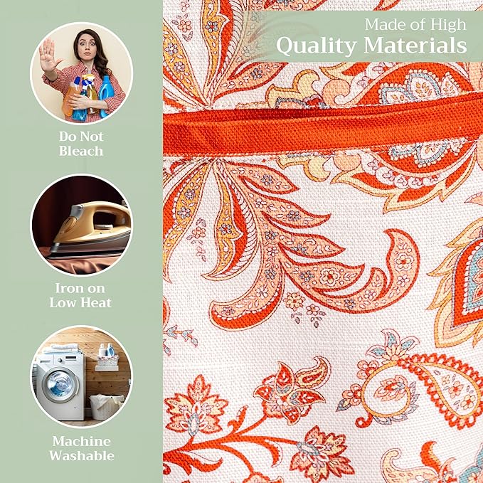 Maison d' Hermine 100% Cotton Apron for women with Pocket Kitchen Chef Apron for Men Cooking Easter Decorations
