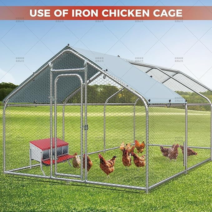 Chicken Nesting Boxes, Metal Rollaway Chicken Nest Box with Rollout Egg Collection, Removable Tray & Nesting Pads, Egg Laying Box for Chicken Coop Hens, Wall Mount or Standing, 4 Compartments, Red
