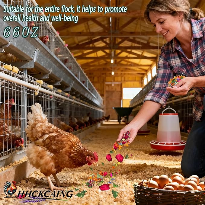 66 oz Nesting Herbs for Chicken coop– All Natural, Increase Egg Production, relieves Stress, and Keeps hens Healthy. Nest Box and Bedding, Backyard Chicken Supplies