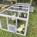 GUTINNEEN Chicken Coop 103" Large Duck Coop with Run Outdoor Chicken House with Nesting Box, 4-6 Chickens