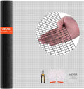 VEVOR Hardware Cloth 72 in x 100 ft, 1/2 in 19 Gauge Galvanized Wire Mesh Roll, Weather-Resistant Vinyl Coated Chicken Wire Fencing, Heavy Duty Welded Garden Plant Fencing for Rabbit Cage Snake Fence