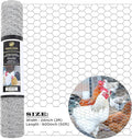 Chicken Wire 24 in x 50 FT x 1” Mesh x 20GA | Poultry Wire Netting | Hot Dipped Galvanised | Hexagonal Galvanized Mesh for Chicken Coop, Rabbit Cage Fence(PM 24 x 50)