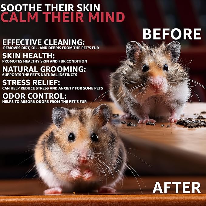 Natural Critter Dust Bath (2.7 lbs) – Crystalline Silica-Free – Made in USA – Perfect for Hamsters, Chinchillas, Gerbils, Chickens, and More
