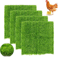 Chicken Nesting Pads Set 12×12"-Washable Artificial Grass Nesting Pads-for Chicken Coopsfor Chicken Coop and Pet Garden Lawn Indoor Outdoor (4 Pack)