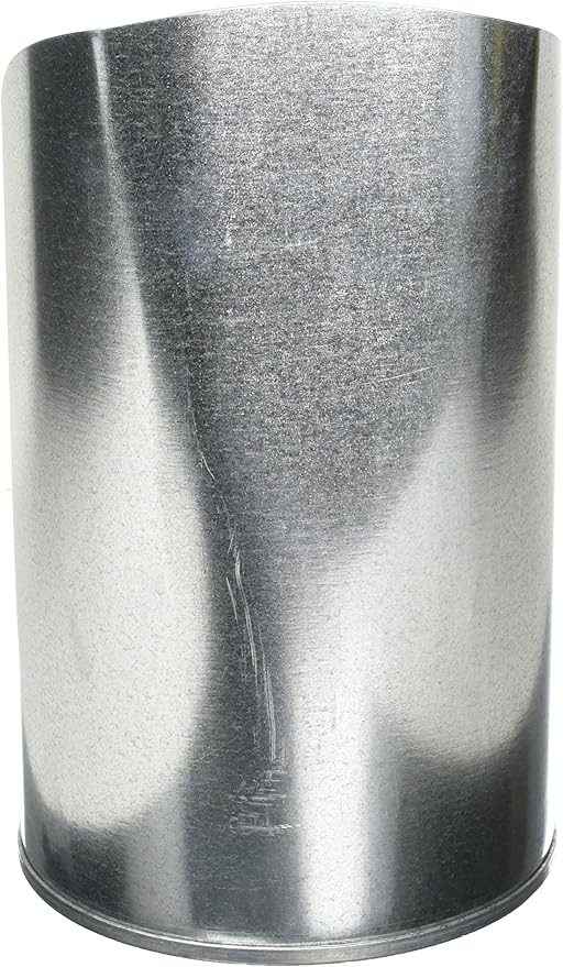 FARM-TUFF Galvanized Livestock Feed Scoop, 4qt Capacity - Metal Grain & Seed Scoop with Enclosed Easy-Grip Handle, Flat Base & Rust-Resistant Design for Poultry, Birds & Small Animals