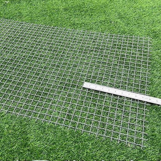 14 Gauge Strong Galvanized Woven Mesh 40"X24" 3/4" Mesh(About 0.75")|Delivered Flat|Poultry Cage Netting -Anti-Rodent Steel Mesh Crimped Mesh Snake Fence Chicken Wire Fencing-Corrugated Wire