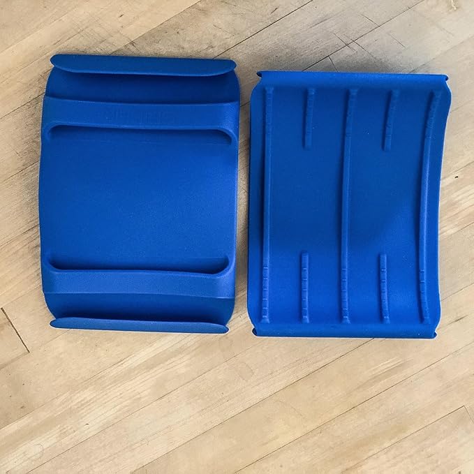 Silicone BBQ & Kitchen Mitt 2-Pack Set (Small/Medium, Blue)