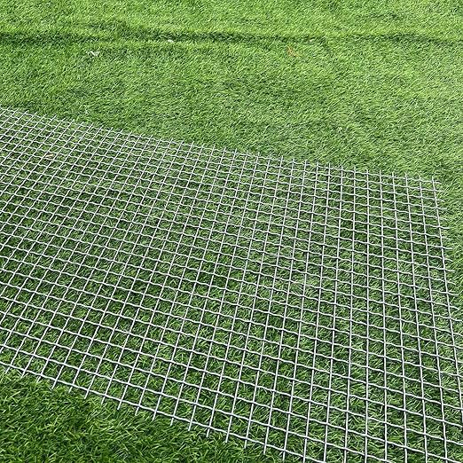 14 Gauge Strong Galvanized Woven Mesh 40"X24" 3/4" Mesh(About 0.75")|Delivered Flat|Poultry Cage Netting -Anti-Rodent Steel Mesh Crimped Mesh Snake Fence Chicken Wire Fencing-Corrugated Wire