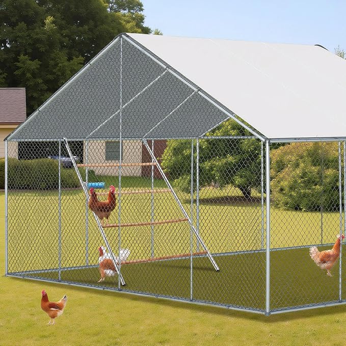 VINGLI Chicken Roosting Bars for Coop, Chicken Perches, Chicken Ladder Toys for Backyard Farms (41.3" L x 56.7" H)