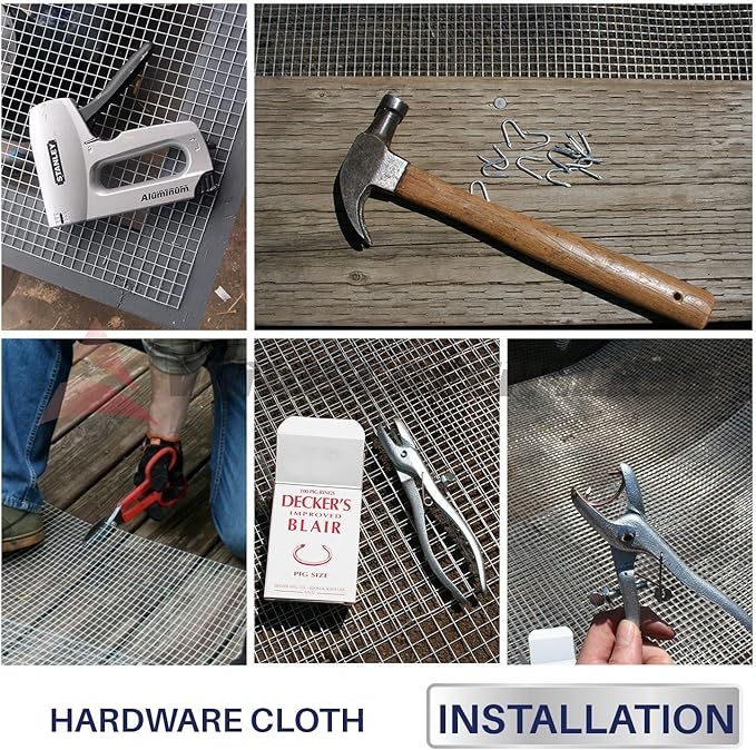 Fencer Wire 23 Gauge Galvanized Hardware Cloth with Mesh Size 1/4" x 1/4" (3 ft. x 25 ft.)