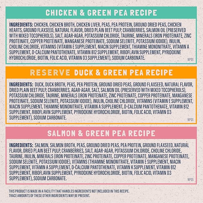 Natural Balance Limited Ingredient Cat Food Variety Pack - Chicken, Salmon and Duck with Green Pea Recipes, Soft Pate Wet Digestion Cat Food for Sensitive Stomach, 3 oz., Case of 12