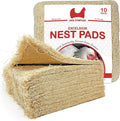 Nest Pads for Chicken Nesting Boxes - 13 x 13 Pads Made in USA from Sustainably Sourced Aspen Excelsior (10 Pack)