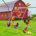 Chicken Coop Perches with Swing – Multi-Bar Roosting Ladder & Fun Chicken Swing for Backyard Poultry,Easy Installation Weather-Resistant Chicken Roosting Bars Accessory