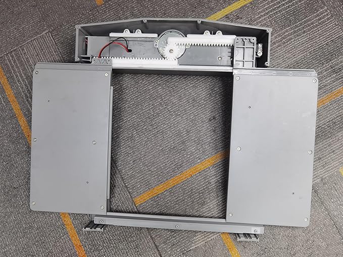 Automatic Chicken Door Easy Program 3 Modes - Manual, Timer and Light Sensor Anti-Pinch Auto Opening and Closing Chicken Coop Door Powered by Battery/DC(Brown)