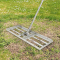 Lawn Leveling Rake 36" Rack with Adjustable 72'' Handle Length, Stainless Steel Leaf Rack Yard Leveling Rake, Easily Assembly, Heavy-Duty Lawn Tools for Compost Sand Peat Moss Soil