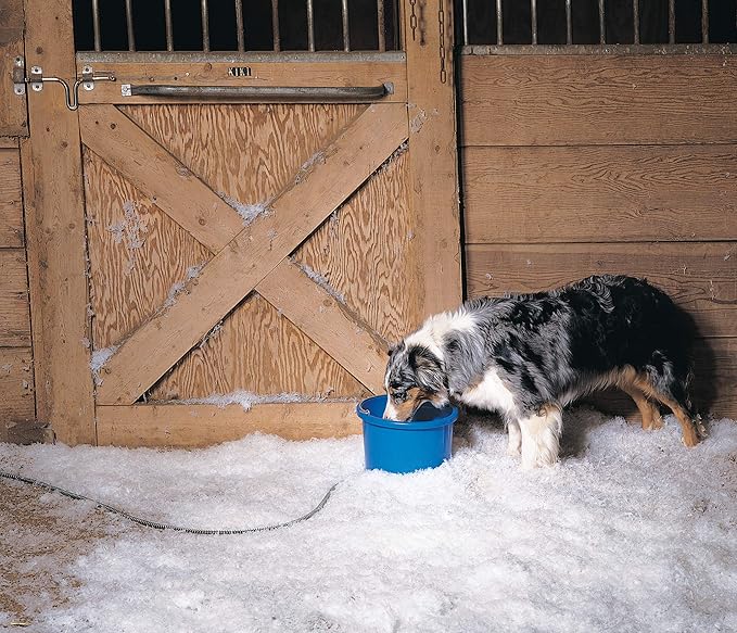 API® Heated Bucket | Heated Round Water Bucket | Horse Stables and Livestock Pails for Winter No Freeze | Made in USA - 9 Quart (2.25 Gallon), 1 Count