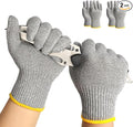 Schwer 2 Pairs High Level ANSI A7 Cut Resistant Gloves, Food Grade Cutting Gloves for Chef, Mandoline Glove for Kitchen Meat Cutting, Wood Caving, Ambidextrous, Breathable & Cool, PR1508, S