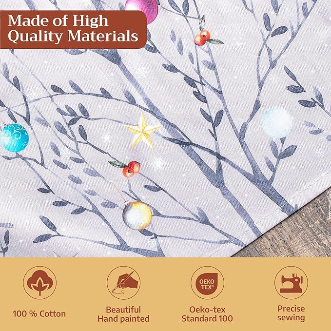 Maison d' Hermine 100% Cotton Apron for women with Pocket Kitchen Chef Apron for Men Cooking Easter Decorations