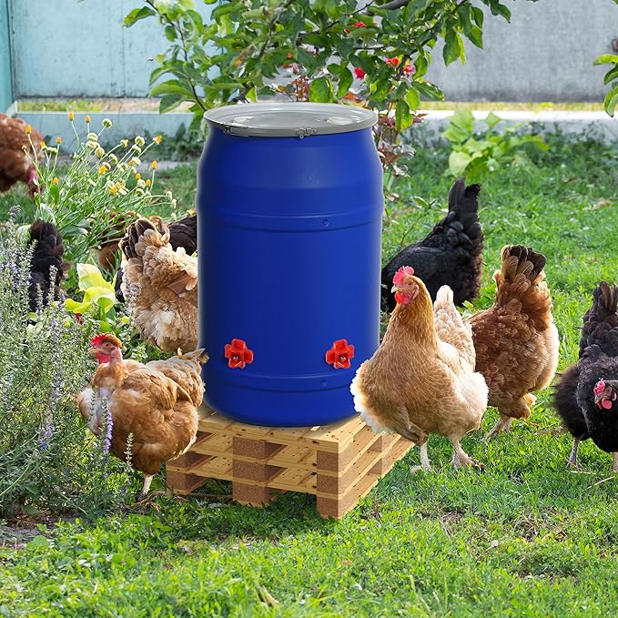 40 Pcs Horizontal Chicken Water Nipples with Drill Bit, Leakproof Poultry Water Nipples, Durable ABS & Stainless Steel, Automatic Chicken Waterer Spouts for Coop Outdoor Use