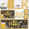 10 Pcs Bee Themed Kitchen Decor Set Dish Towels Kitchen Rugs Oven Mitts and Pot Holders for Cooking Baking Grilling Women Mom Gift