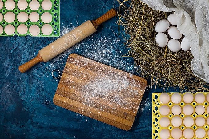 10Pcs Plastic Egg Tray 30-Cell Egg Flats, Stackable Egg Cartons, Green, Polypropylene, Rectangular, Modern, Sturdy, Kitchen, Storage