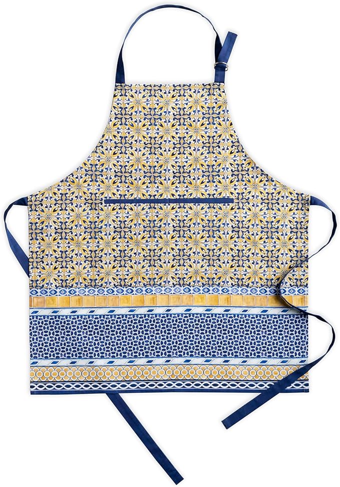 Maison d' Hermine 100% Cotton Apron for women with Pocket Kitchen Chef Apron for Men Cooking Easter Decorations