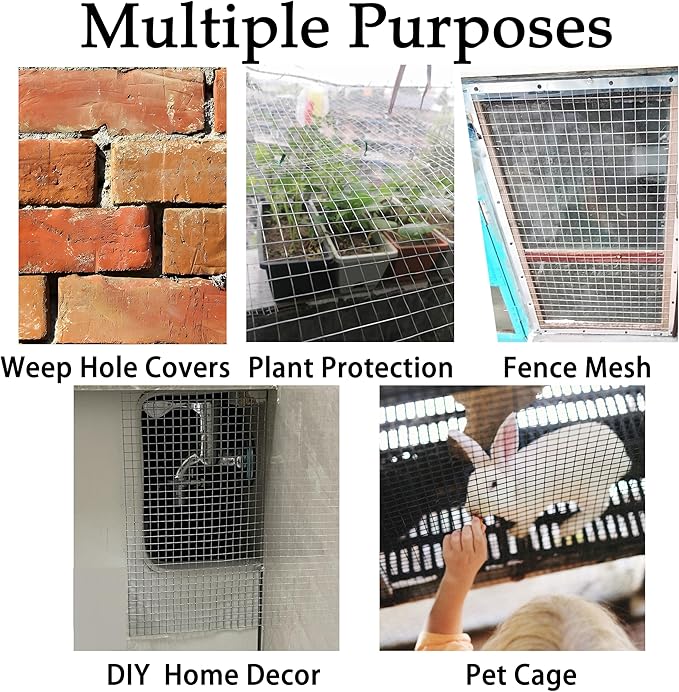Hardware Cloth Galvanized After Welding 23 Gauge,Chicken Wire Mesh Screen Fence, Heavy Duty Wire Mesh Roll for Chicken Pen/Coop Fences, Garden Fences,Poultry Netting Cage (48IN x 100FT)