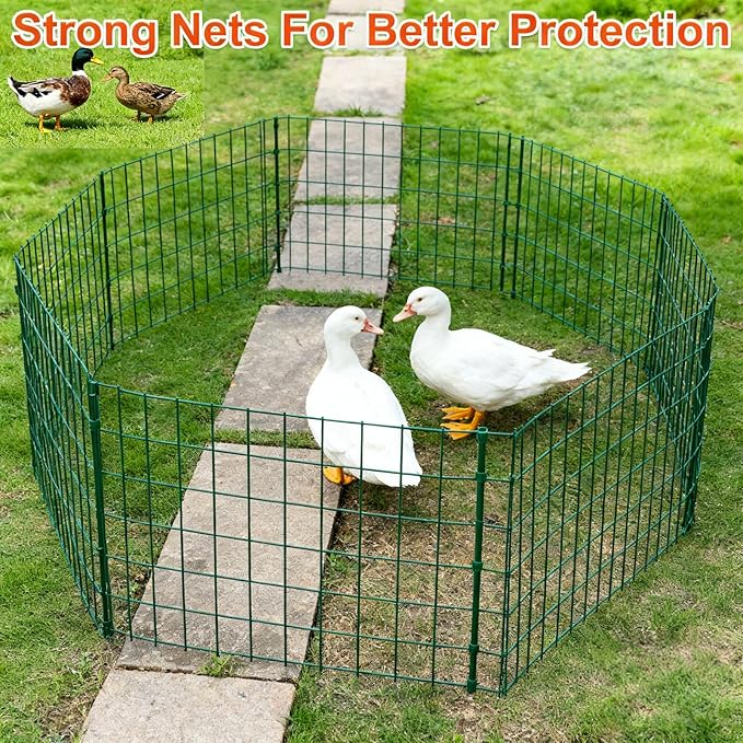 Wire Mesh Roll for Poultry Cages 36IN x50FT- Heavy Duty Fencing Net for Farm Garden Animal Plant Protection, Chicken Wire Fence, Easy to Install Fencing for Rabbits, Birds, Vegetables (Green)