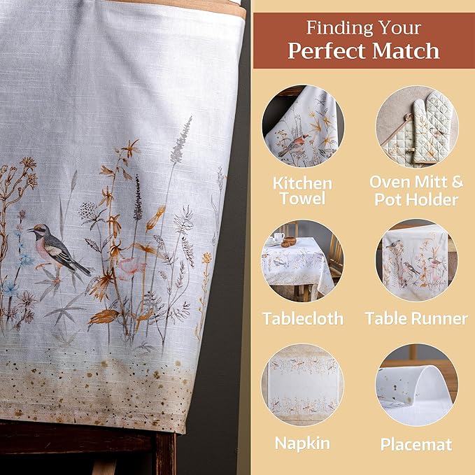 Maison d' Hermine 100% Cotton Apron for women with Pocket Kitchen Chef Apron for Men Cooking Easter Decorations