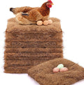 Yerliker 3 Pack Chicken Nest Box Pads Laying Hen Nesting Box Liners Nesting Pads Natural Coconut Fiber for Chicken Coop Bedding Fit Most Nest Boxes