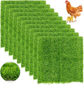 Chicken Nesting Pads Set 12×12"-Washable Artificial Grass Nesting Pads-for Chicken Coopsfor Chicken Coop and Pet Garden Lawn Indoor Outdoor (10 Pack)
