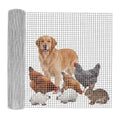 Chicken Wire Fencing 1/2 Inch 36in x 100ft Galvanized Welded Wire Mesh Roll, Chicken Wire Fence for Poultry Rabbit Snake Gopher Cage, Garden Plant Fencing & Animal Netting - Silver