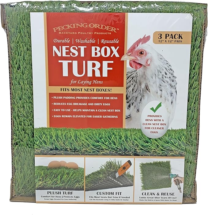 Pecking Order Nest Box Turf - 3 Pack, Green