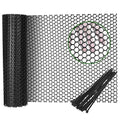 Gardzen Plastic Chicken Wire Mesh with 20pcs Ties, 16in x 10ft Durable Chicken Fence for Poultry, Garden Protection & DIY Crafting, Heavy-Duty Mesh Netting for Outdoor & Indoor Use