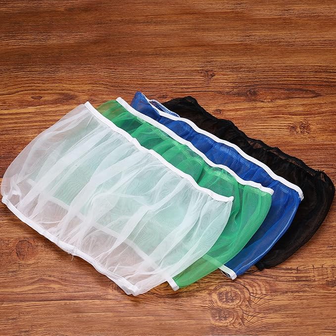 Bird Cage Seed Catcher, Bird Cage Net Cover Seeds Guard, Universal Birdcage Accessories, Black/White, Circumference 45.7"-59.1", Height 9.8" for Parrot Cockatiel Enclosures