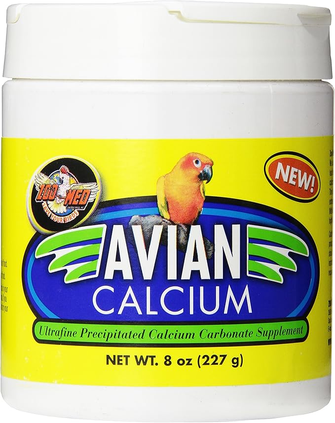 Zoo Med Avian Calcium Bird Food, Black, 8 Ounce (Pack of 1)