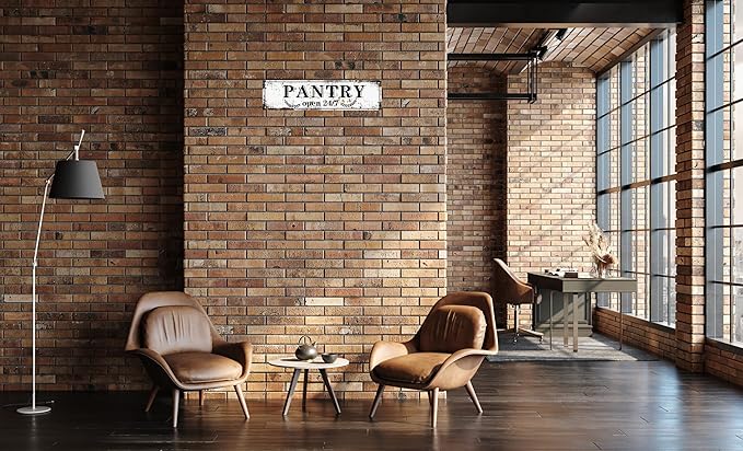 Retro Tin Metal Sign Pantry Statement Farmhouse Bathroom Wall Decor for Home Vintage Bar or Dorm Unique Gift Idea for Friends 4x16 in