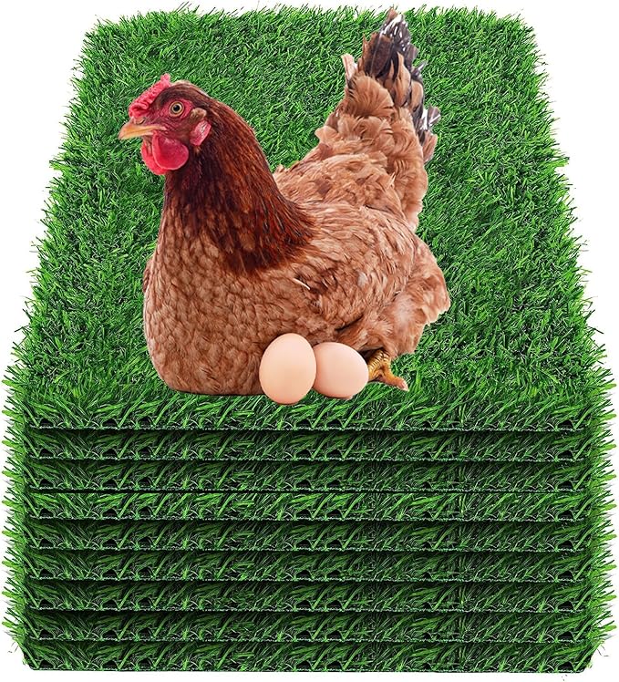 9pcs Nesting Pads for Chicken Coop Upgraded Washable Chicken Laying Pads Reusable Nest Box Pads Durable Chicken Nesting Pads TPU Material（13 * 13in）