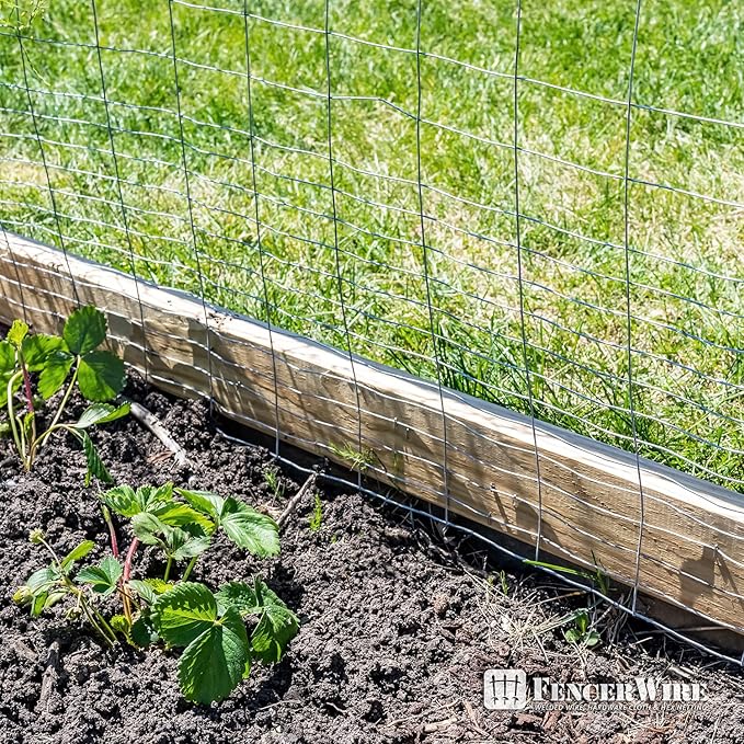 Fencer Wire 16 Gauge Galvanized Super Rabbit Guard Garden Fence, Welded Wire Fence for Preventing Rabbits, Dogs, Cats, Chickens, and Other Small Animals from Damaging The Garden (24 in. x 50 ft.)