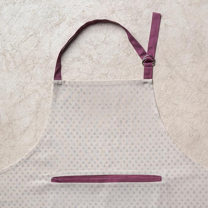 Maison d' Hermine 100% Cotton Apron for women with Pocket Kitchen Chef Apron for Men Cooking Easter Decorations