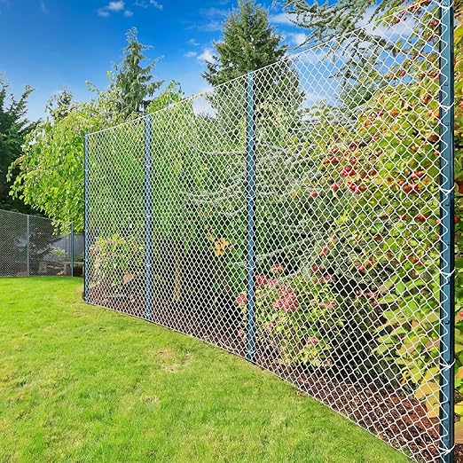 Fence Posts 4.8 Feet, Pack of 10, Metal Fence Poles U Post Sturdy Duty Fence Stakes Step in Post No Dig Fence Post for Garden Wire Fence Steel Sign Post (Fits to 4-ft Fence Mesh)