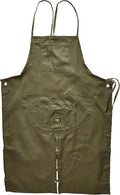 CLC Custom Leathercraft TR40 Split Leg Trucker's Loop Neck Apron, Oilve Green, Large