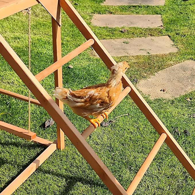 Chicken Perch Swing,Chicken Roosting Bars for Chickens in Coop Perfect for Backyard Poultry Farm Chick Toys Easy to Assemble & Clean 68.31"X15.75"X27.56"