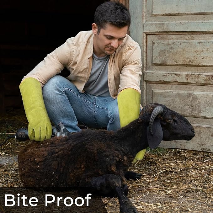HLDD HANDLANDY Animal Handing Gloves- Bite Proof, Puncture & Scratch Resistant for Safe Handling