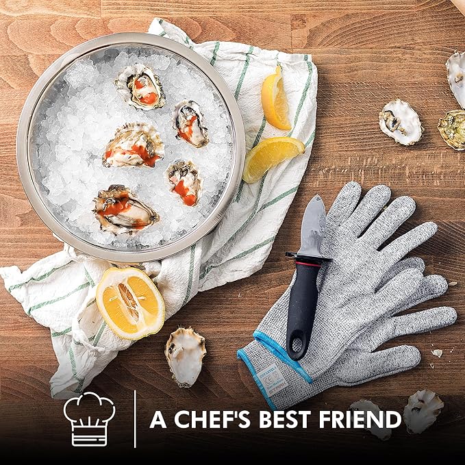Cut Resistant Gloves, Level 5 Protection, Kitchen Cut Gloves for Meat, Shucking, Fillet, Mandolin Slicing, Carving, 1 Pair, XL