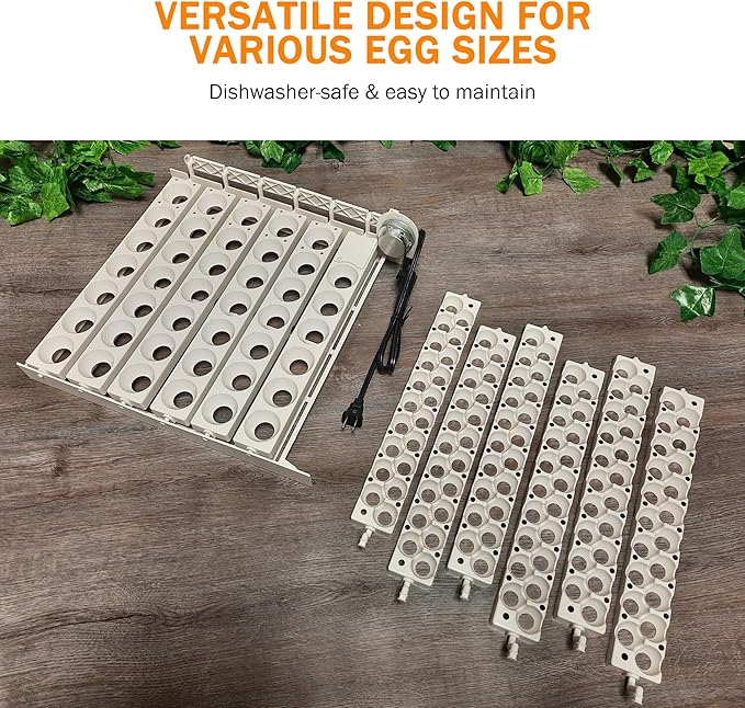 Little Giant Automatic Egg Turner 6300 w Quail Rails