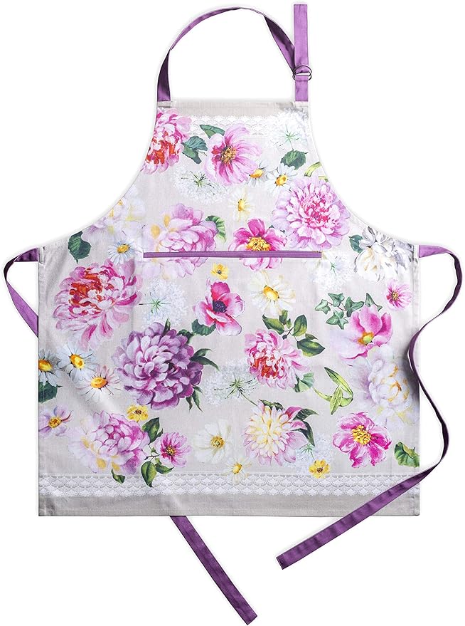 Maison d' Hermine 100% Cotton Apron for women with Pocket Kitchen Chef Apron for Men Cooking Easter Decorations