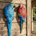 Real Tropical Hanging Parrot Decor,Bird Figurines,Resin Bird Statues,Home Ornament Decor for Tiki Bar,Perfect for Yard Ornaments,Tree Decorations Outdoor,Patio,Lawn,Tree Trunk, Porch